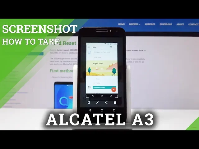 Video thumbnail for How to Take Screenshot in Alcatel A3 - Capture Screen Instructions