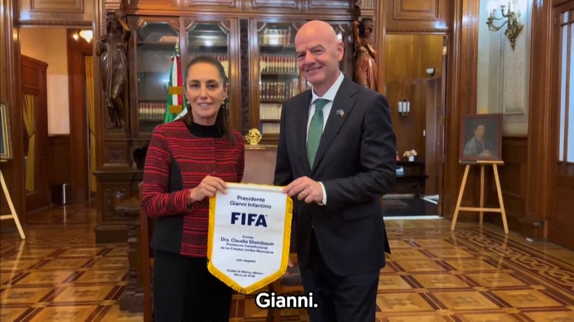 Video thumbnail for Mexico’s President welcomes FIFA Chief