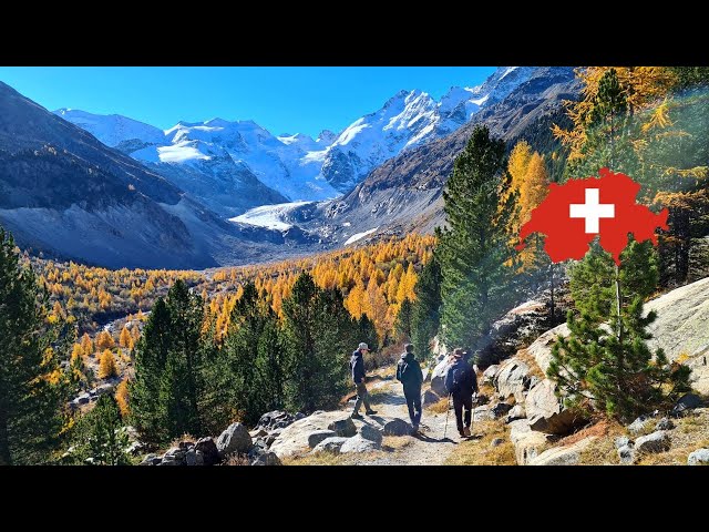 Video thumbnail for Hike to Morteratsch Glacier Trail near St Moritz Switzerland