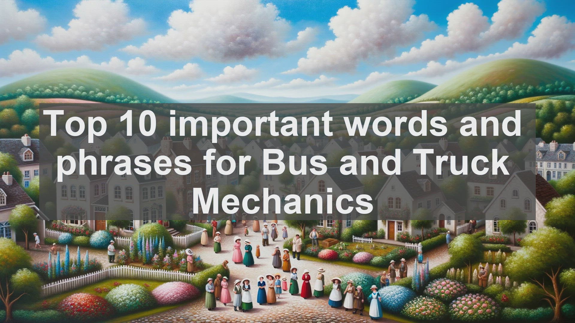 'Video thumbnail for Top 10 important words and phrases for Bus and Truck Mechanics'