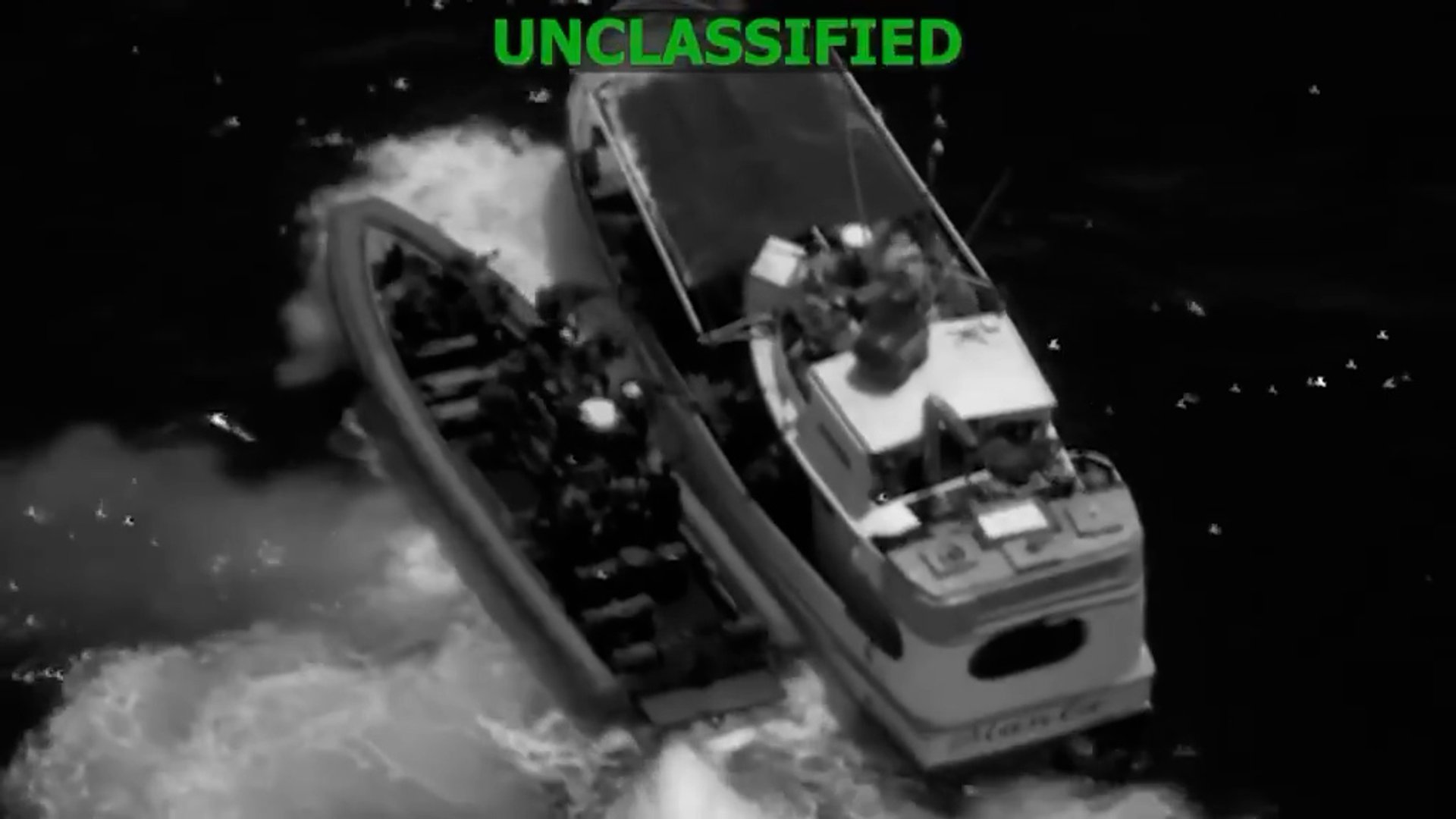 Video thumbnail for US forces board and destroy alleged cartel boat in eastern Pacific