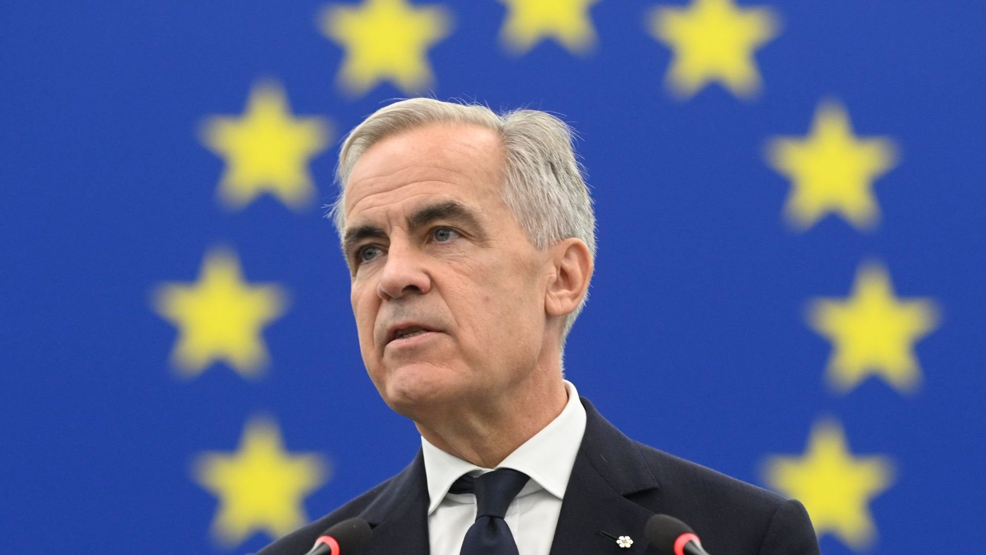 Video thumbnail for Carney backs EU-Canada associate membership amid Trump tariff threats
