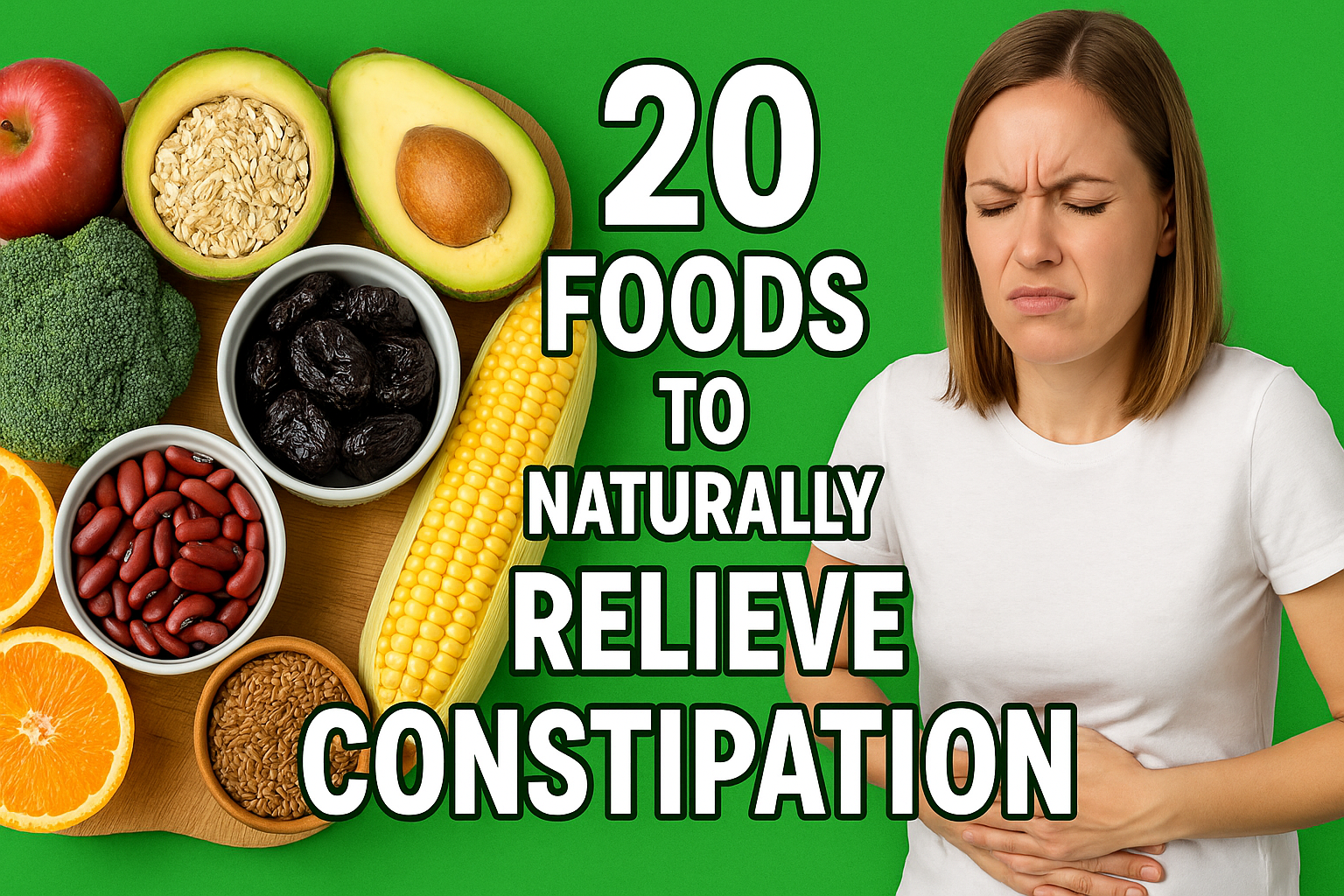 Video thumbnail for 20 Foods to Naturally Relieve Constipation
