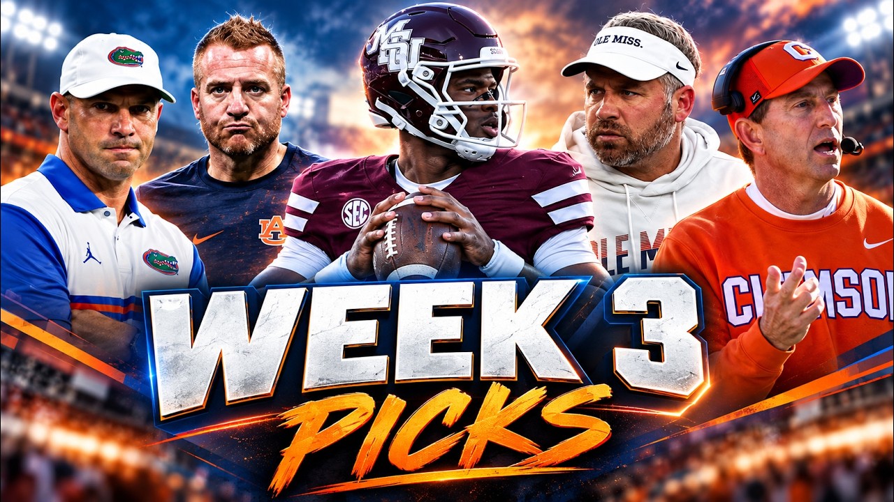 Video thumbnail for College Football Week 3 Pick'Em: Our Picks for Every Big Game