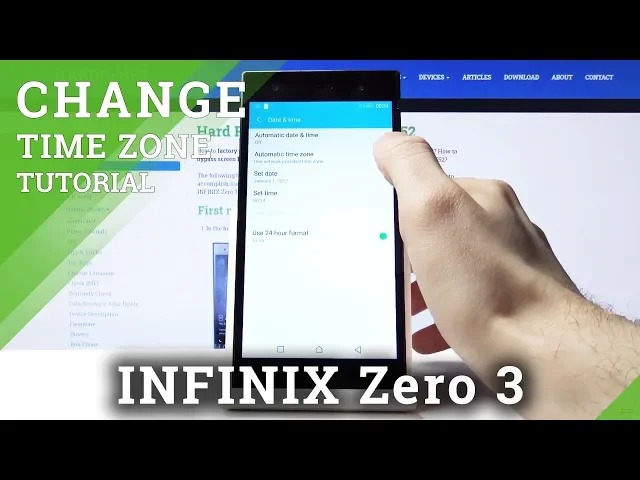 Video thumbnail for How to Set Date & Time in INFINIX Zero 3 – Change Clock Format