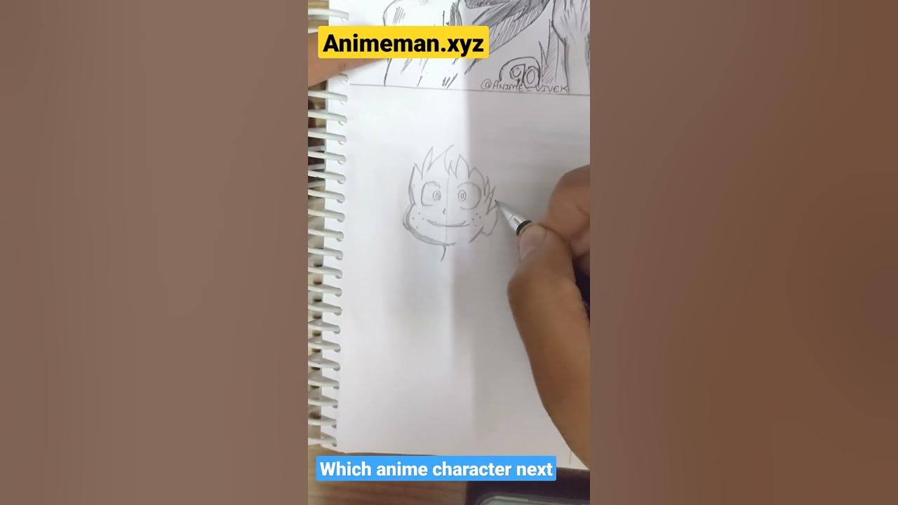 Video thumbnail for Midoriya From My Hero Academia Timelapse #shorts #animeart