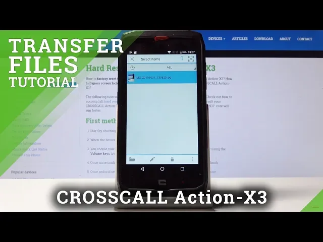 Video thumbnail for How to Transfer Photos & Media on CROSSCALL Action-X3 - Change Storage