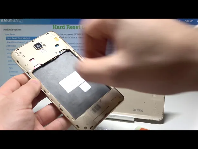 Video thumbnail for How to Insert Micro SIM & SD in GIONEE P7 Max - SIM & SD Installation