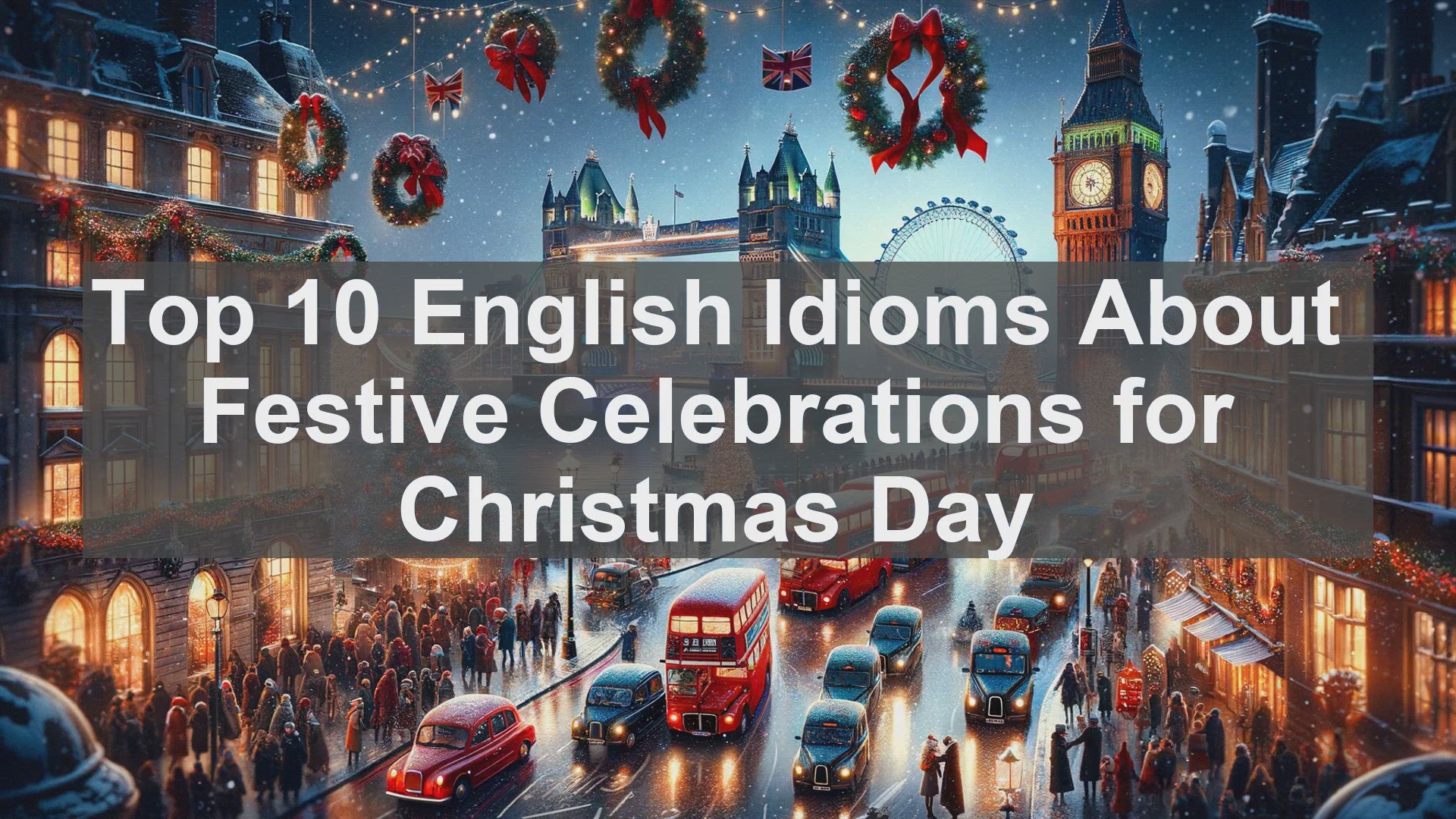'Video thumbnail for Top 10 English Idioms About Festive Celebrations for Christmas Day'