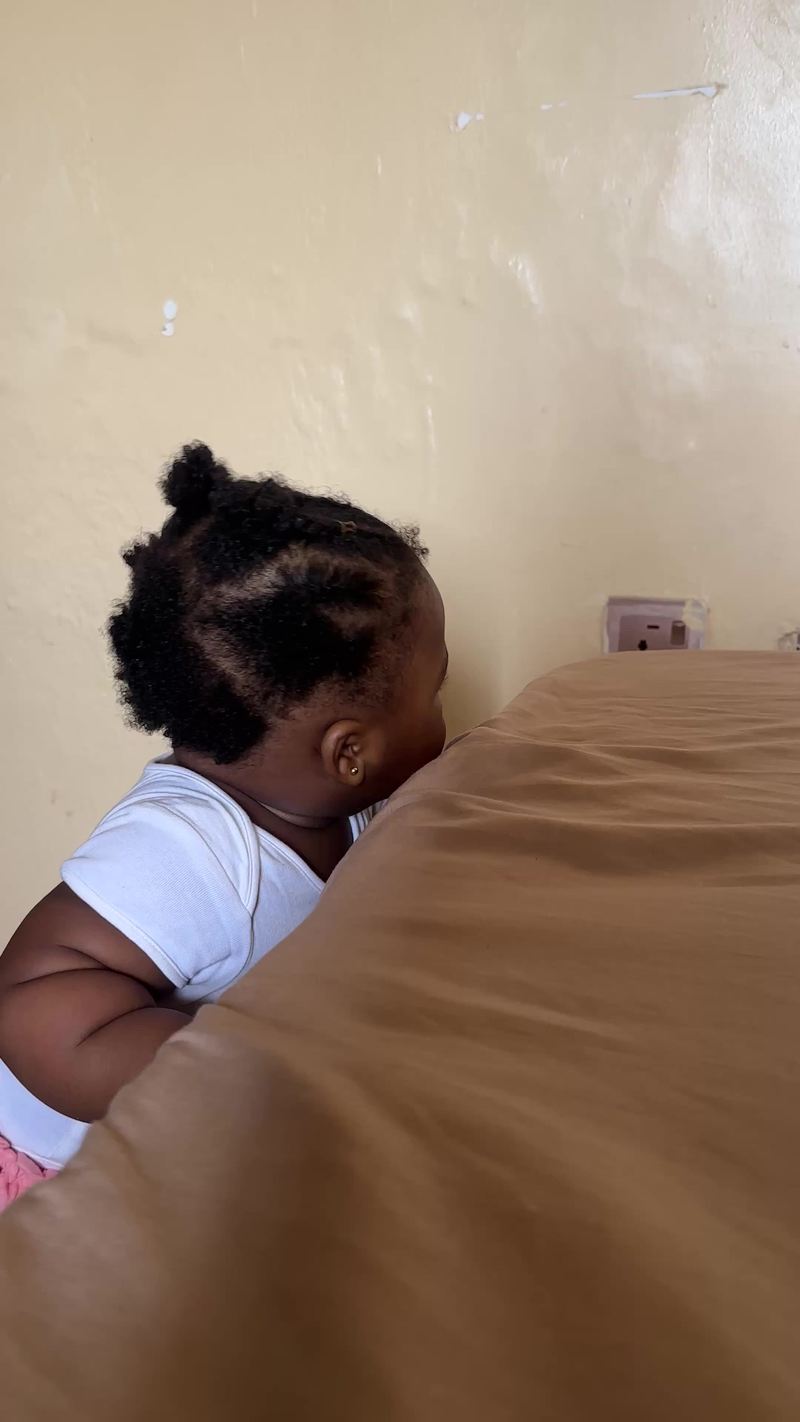 Video thumbnail for Curious Baby Caught Reaching for the Light Socket