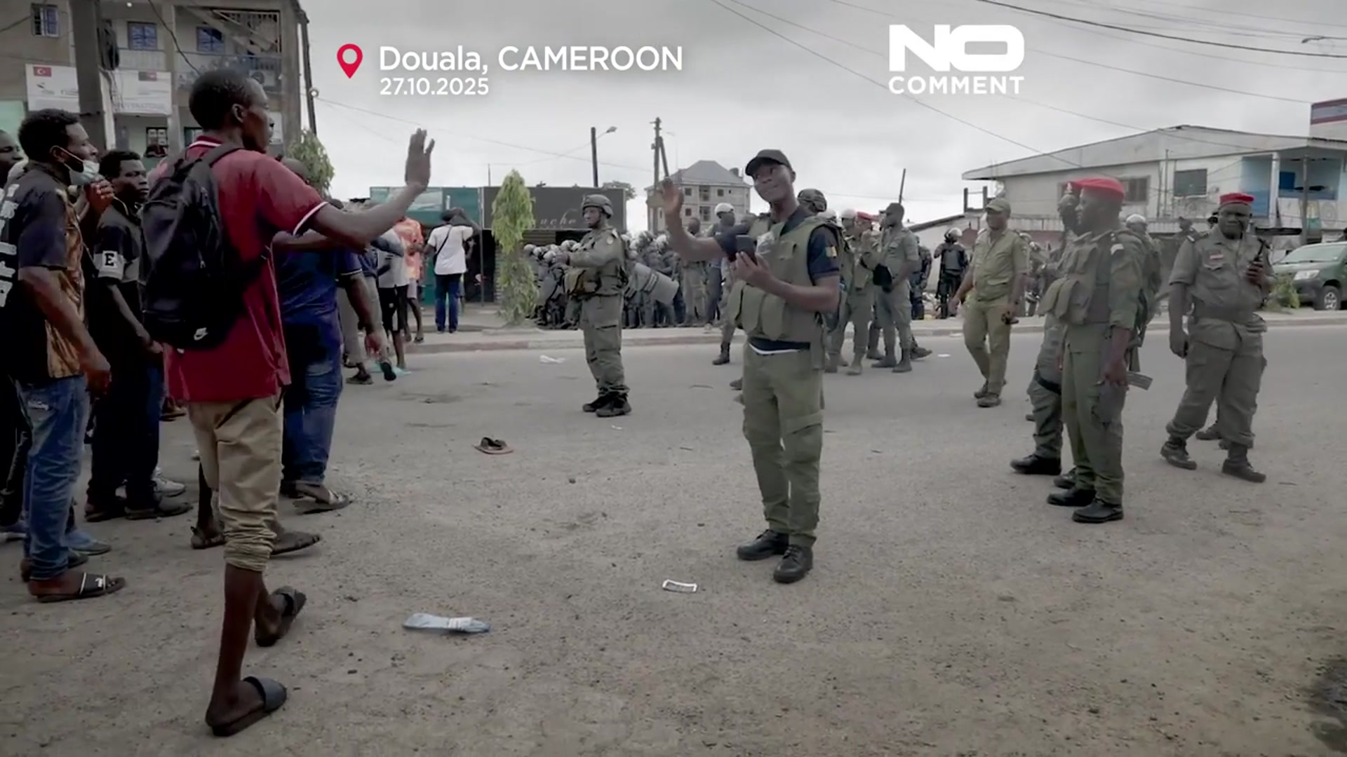 'Video thumbnail for Clashes in Douala as opposition claims election fraud, four killed'