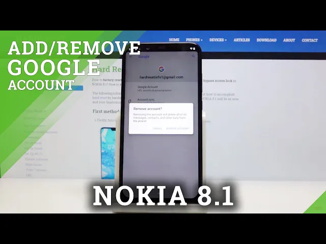 Video thumbnail for How to Add / Remove Google Account from NOKIA 8.1 – Enable Google Account