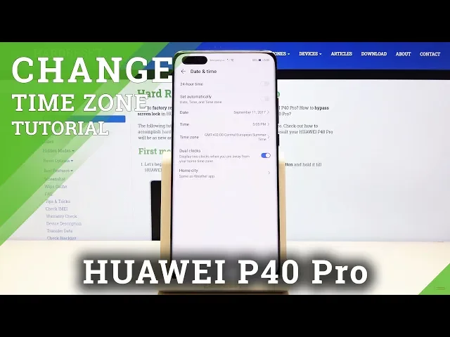 Video thumbnail for How to Set Date & Time in HUAWEI P40 Pro – Change Clock Format