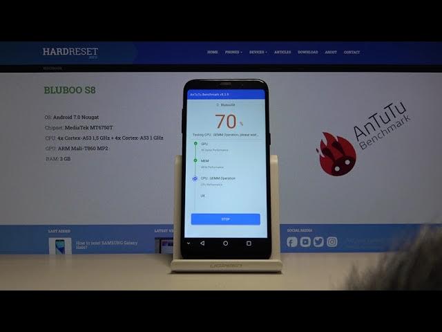Video thumbnail for AnTuTu Benchmark on BLUBOO S8 – Check Device’s Quality
