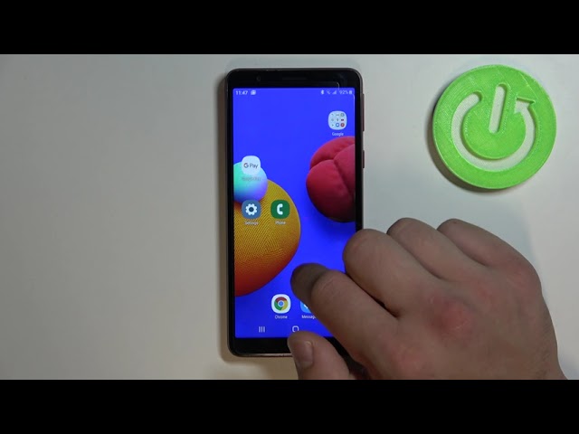 Video thumbnail for How to Remove and Restore Phone Icon From Screen in SAMSUNG Galaxy A3 Core - Manage Home Screen