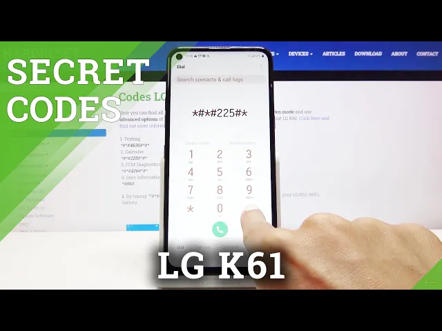 Video thumbnail for Secret Codes for LG K61 – Use LG Secret Tricks