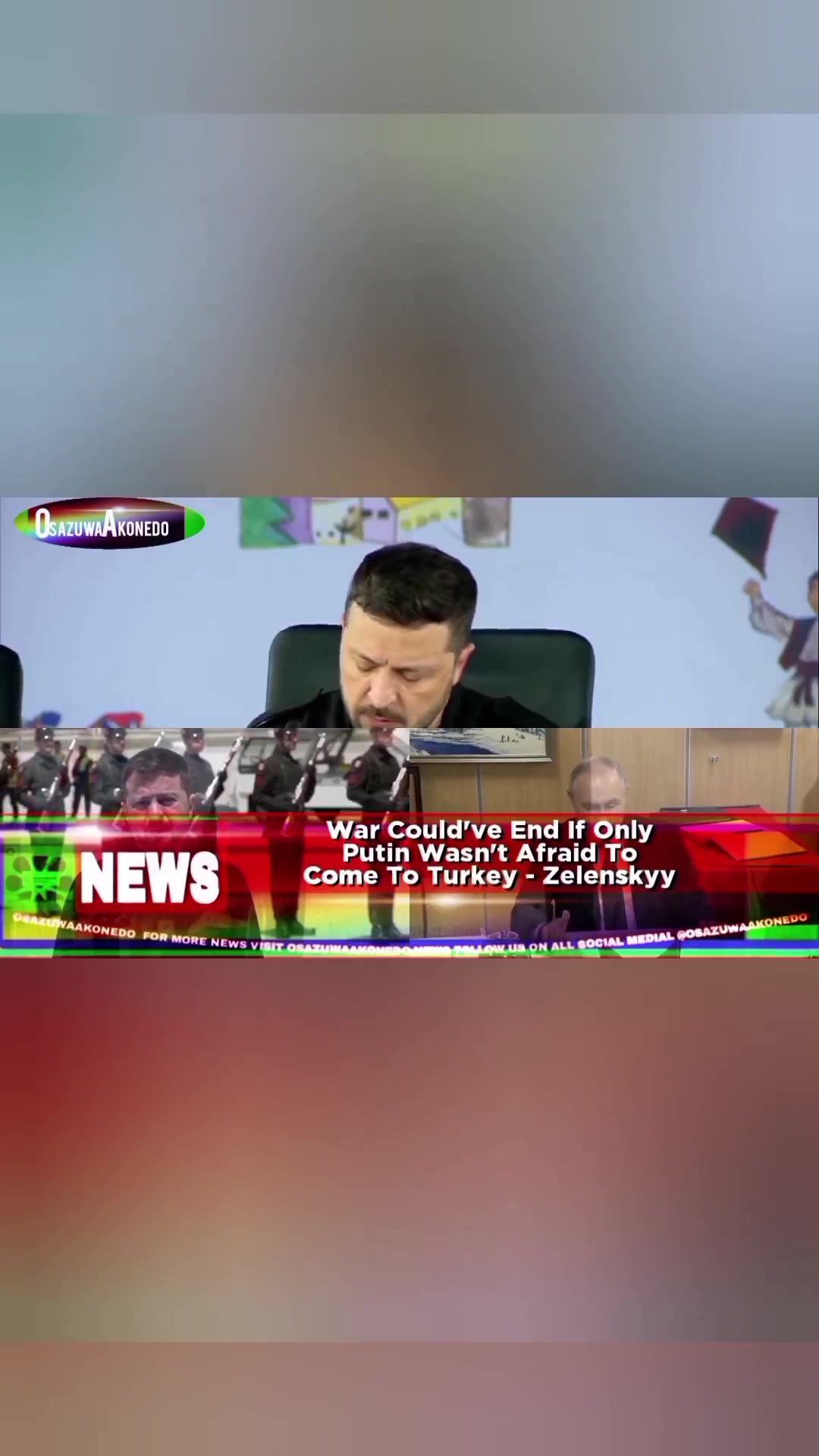 Video thumbnail for War Could've End If Only Putin Wasn't Afraid To Come To Turkey - Zelenskyy