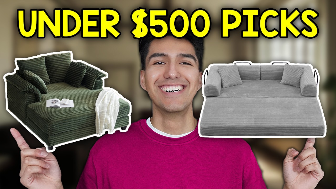 Video thumbnail for 7 Best Sleeper Sofas Under $500 (Budget Picks)