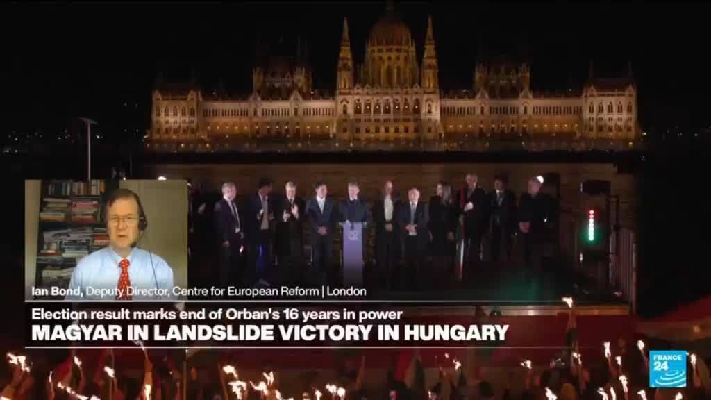 Video thumbnail for Magyar's landslide victory over Orbán 'showed the limits of right-wing populism in Europe'