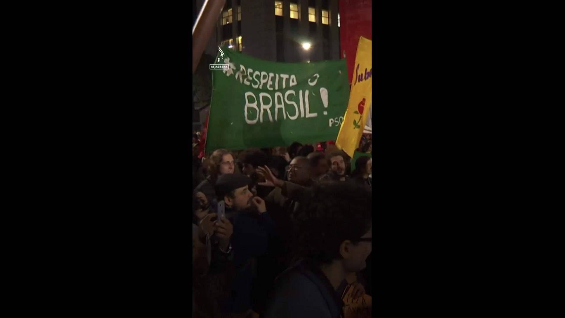'Video thumbnail for Protests in Brazil condemn Trump’s 50% tariffs'