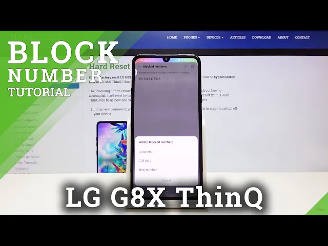 Video thumbnail for How to Block Unwanted Numbers in LG G8X ThinQ – Add Number to Black List