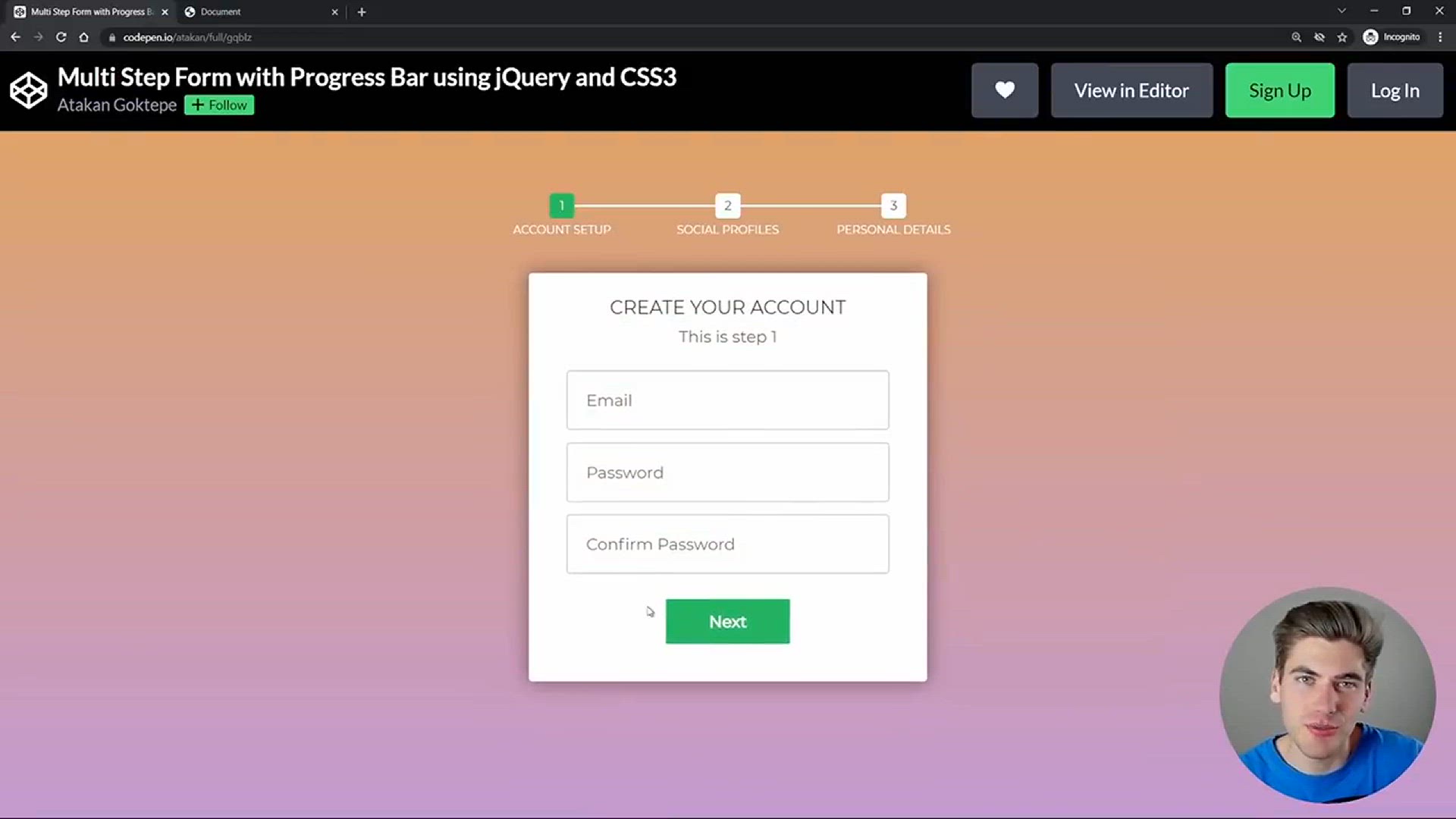 'Video thumbnail for Can I Create This Complex Animated Multistep Form_'