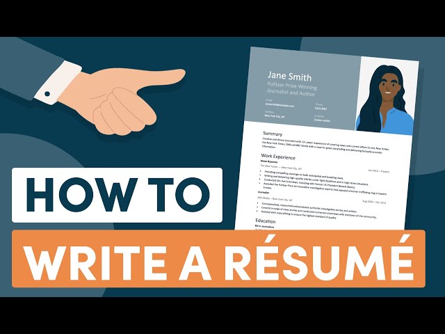 'Video thumbnail for How to Write a Job-Winning Résumé: Six Steps to Follow (+ Example)'