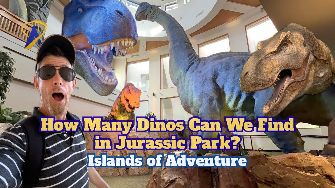 Video thumbnail for How Many Dinosaurs Can We Find In Jurassic Park at Islands of Adventure - Universal Orlando Resort