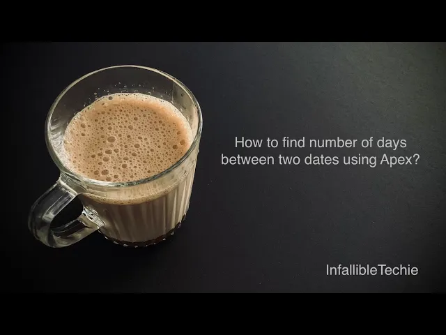 'Video thumbnail for Find number of days between two dates using Apex'