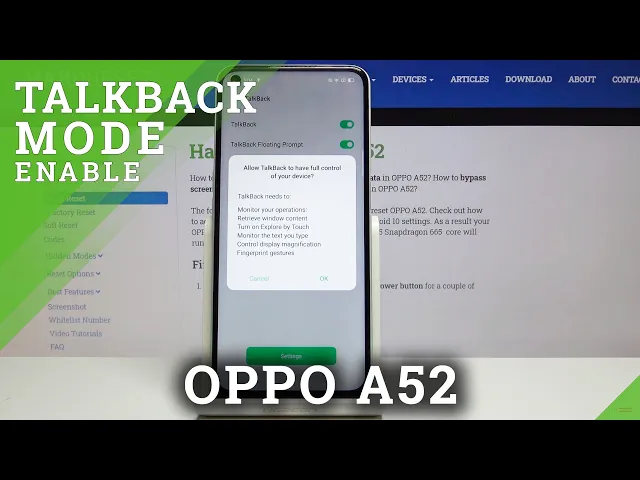 Video thumbnail for How to Use Talkback in OPPO A52 – TalkBack Feature