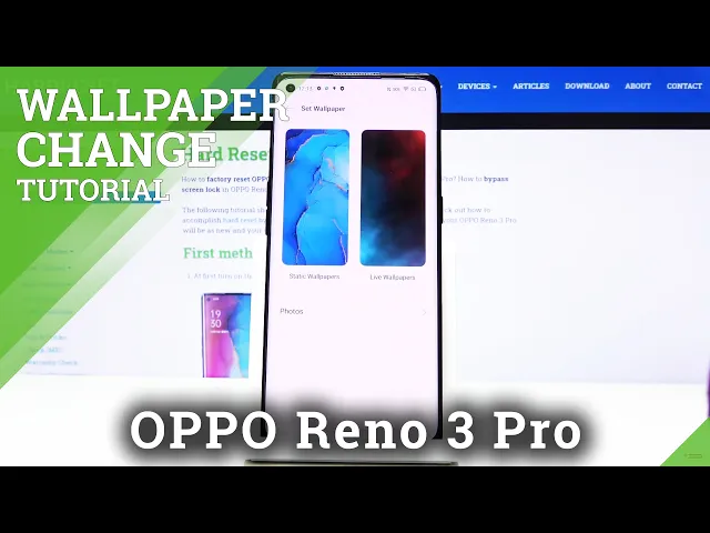 Video thumbnail for How to Change Wallpaper in OPPO Reno 3 Pro – Desktop Update