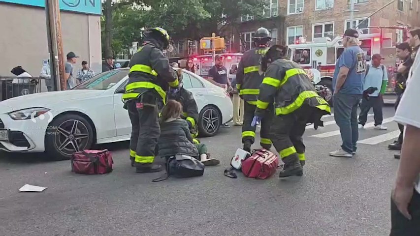 Video thumbnail for Woman struck by vehicle in Bensonhurst