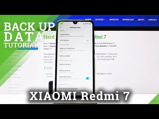 Video thumbnail for How to Activate Google Backup in XIAOMI Redmi 7 – Create Google Account