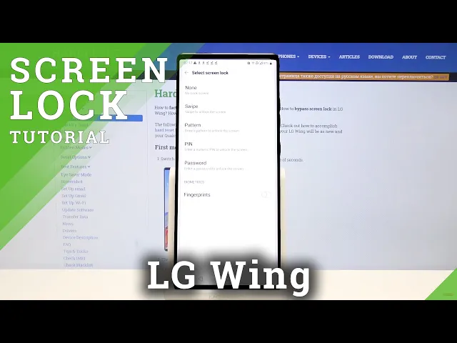 Video thumbnail for LG Wing Lock Screen Options - Lock Method Changing