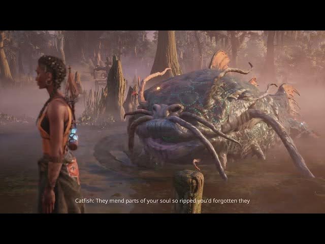 Video thumbnail for South of Midnight - Chapter 3 A Big Fish: Talk To Catfish "Did Enough For Benjy" Hazel Cutscene