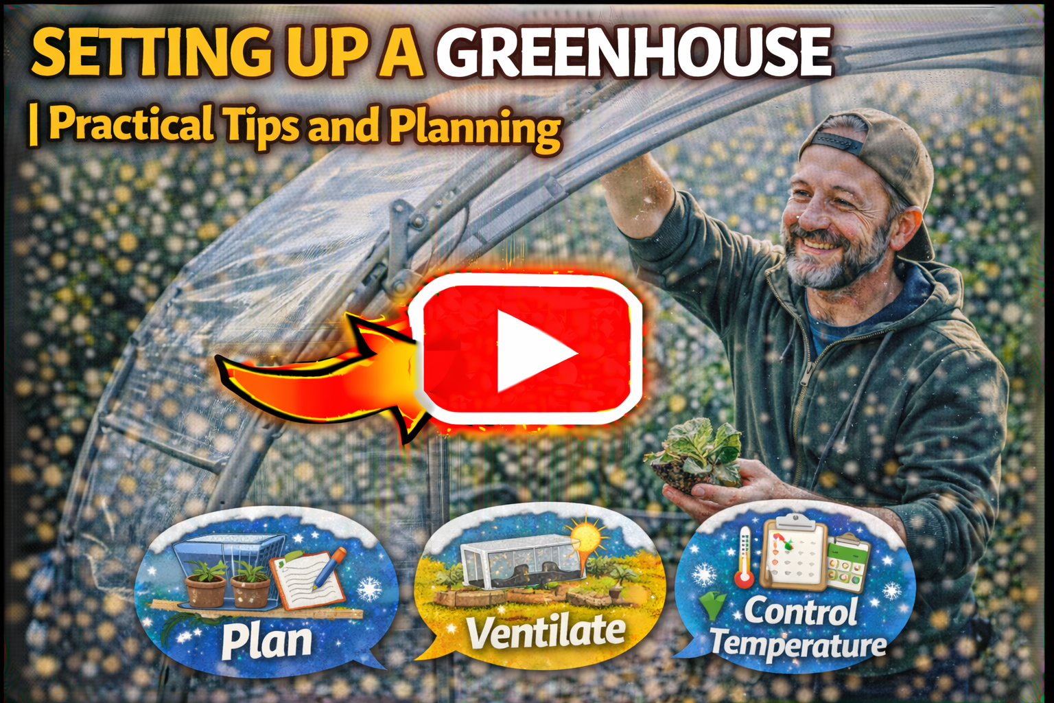 Video thumbnail for Setting Up a Greenhouse | Practical Tips and Planning
