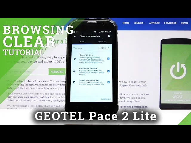 Video thumbnail for How to Clear Browser Data on Geotel Pace 2 Lite –  Delete Cookies / Wipe History