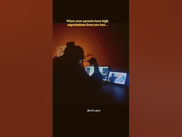 Video thumbnail for When your parents have high expectations😢... #motivation #dailyshorts #@ruchi_gaur #study