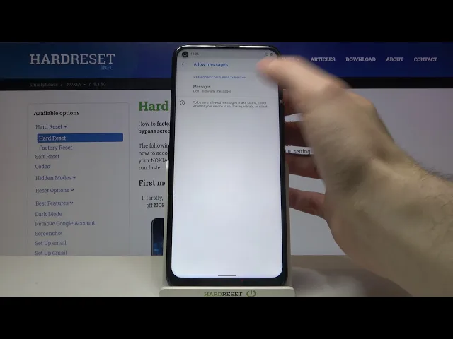 Video thumbnail for How to Activate DND Mode in NOKIA 8.3 – Silent Preferences