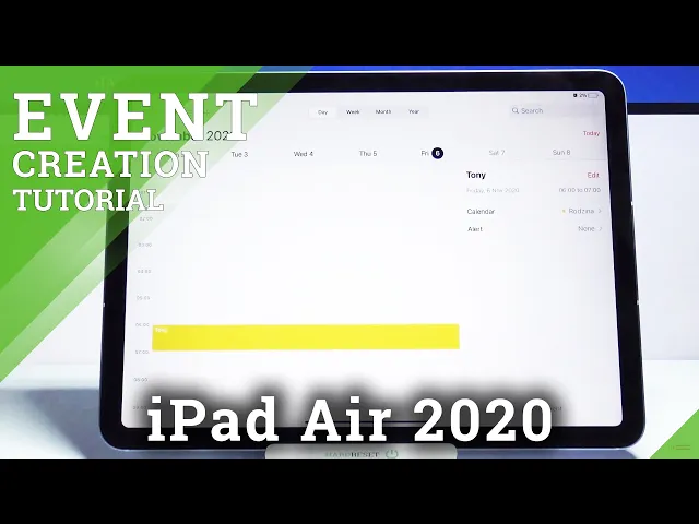 Video thumbnail for How to Add Event to Calendar on iPad Air 2020 – Reminder Set Up