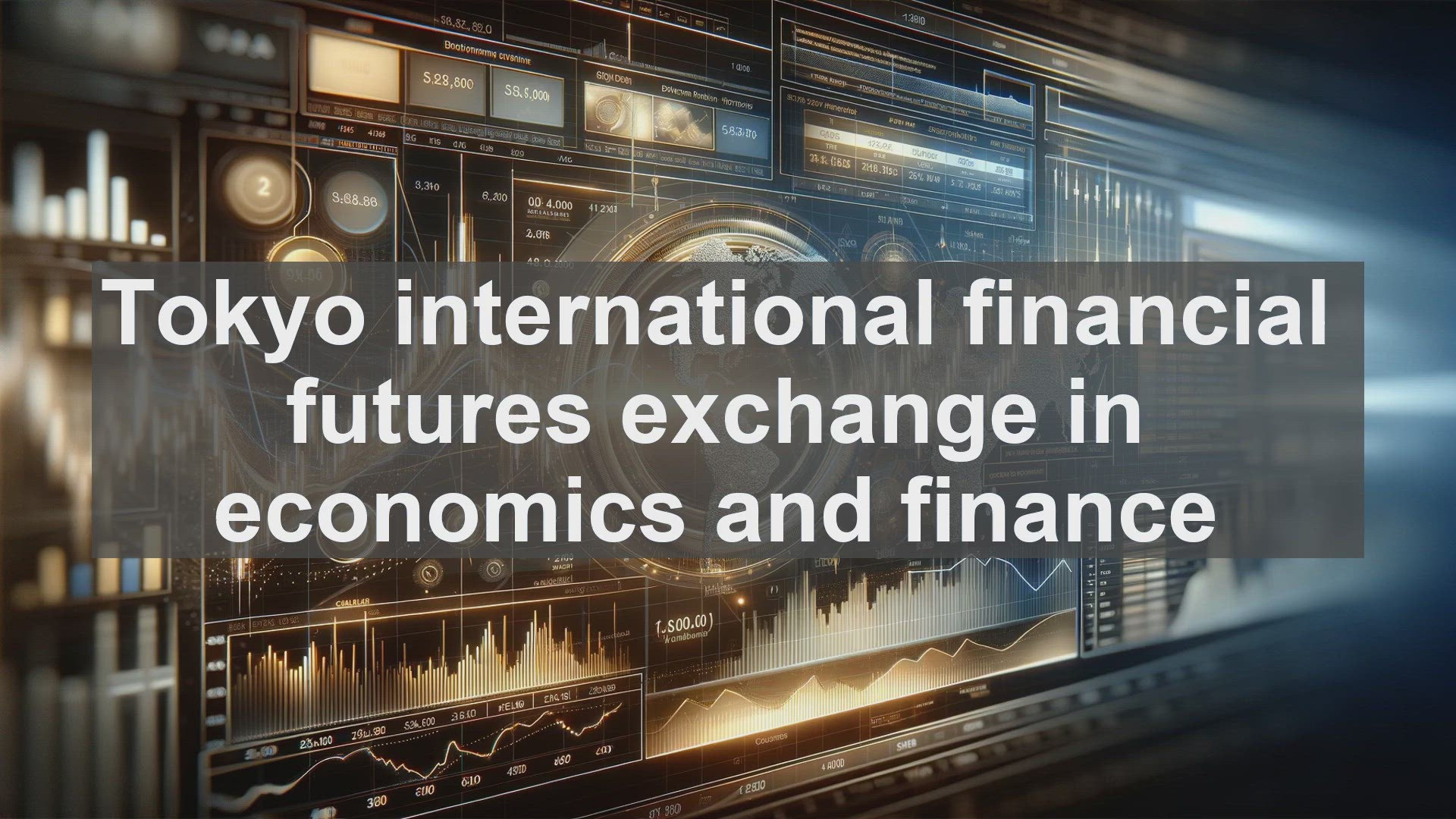 'Video thumbnail for Tokyo international financial futures exchange in economics and finance'