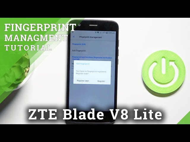 Video thumbnail for How to Add Fingerprint in ZTE Blade V8 Lite – Find Fingerprint Feature