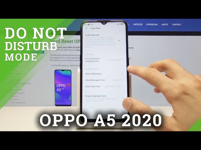 Video thumbnail for How to Enable Quiet Time in OPPO A5 2020 - Customize DND