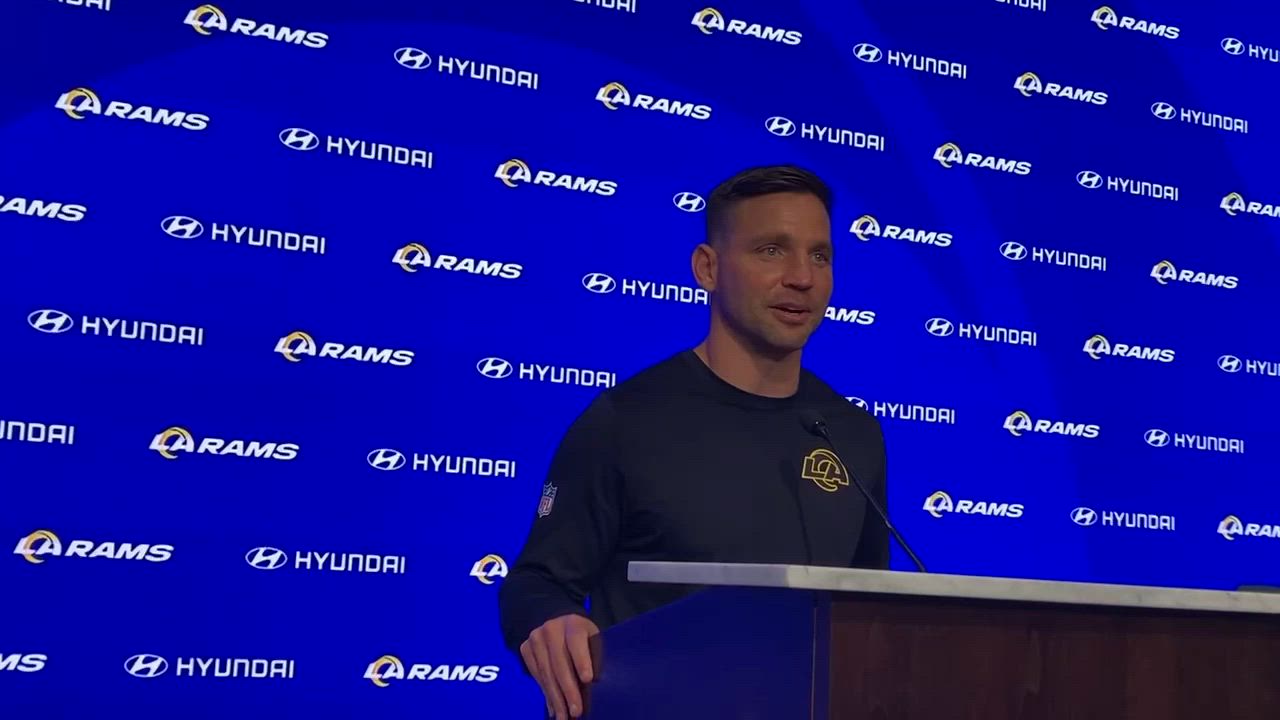 Video thumbnail for Los Angeles Rams DC Chris Shula on Raheem Morris, His Guys Selected to the Pro Bowl