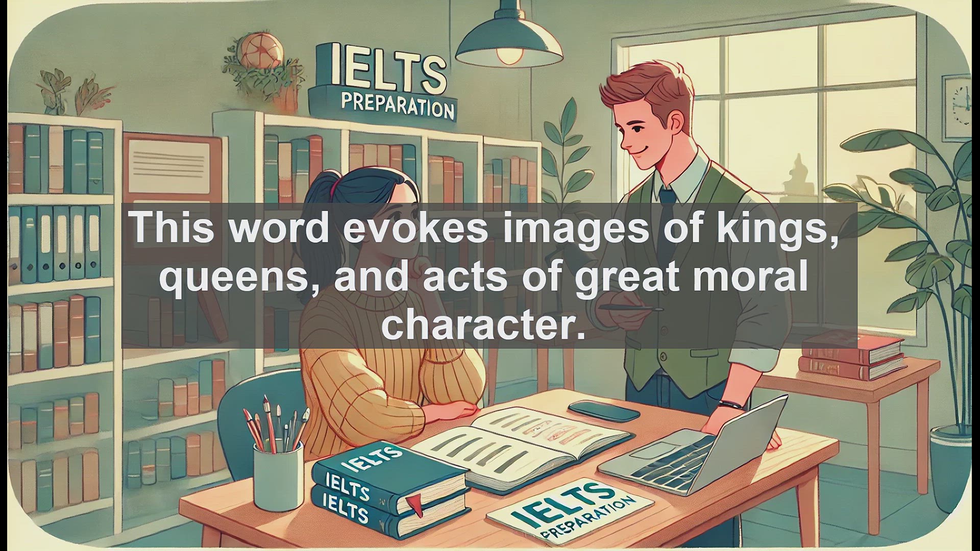 'Video thumbnail for 5000 Must Know IELTS 8.0 Vocabulary - The Meaning of 'Noble': Enhancing Your English Vocabulary'