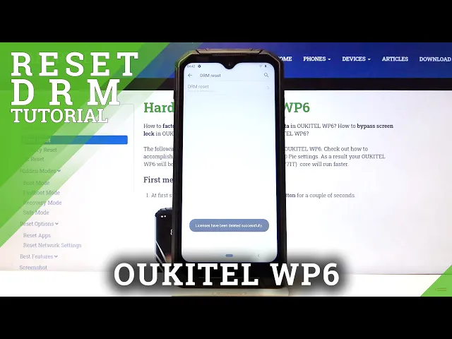 Video thumbnail for How to Reset DRM in OUKITEL WP6 – Restore Digital Rights Management