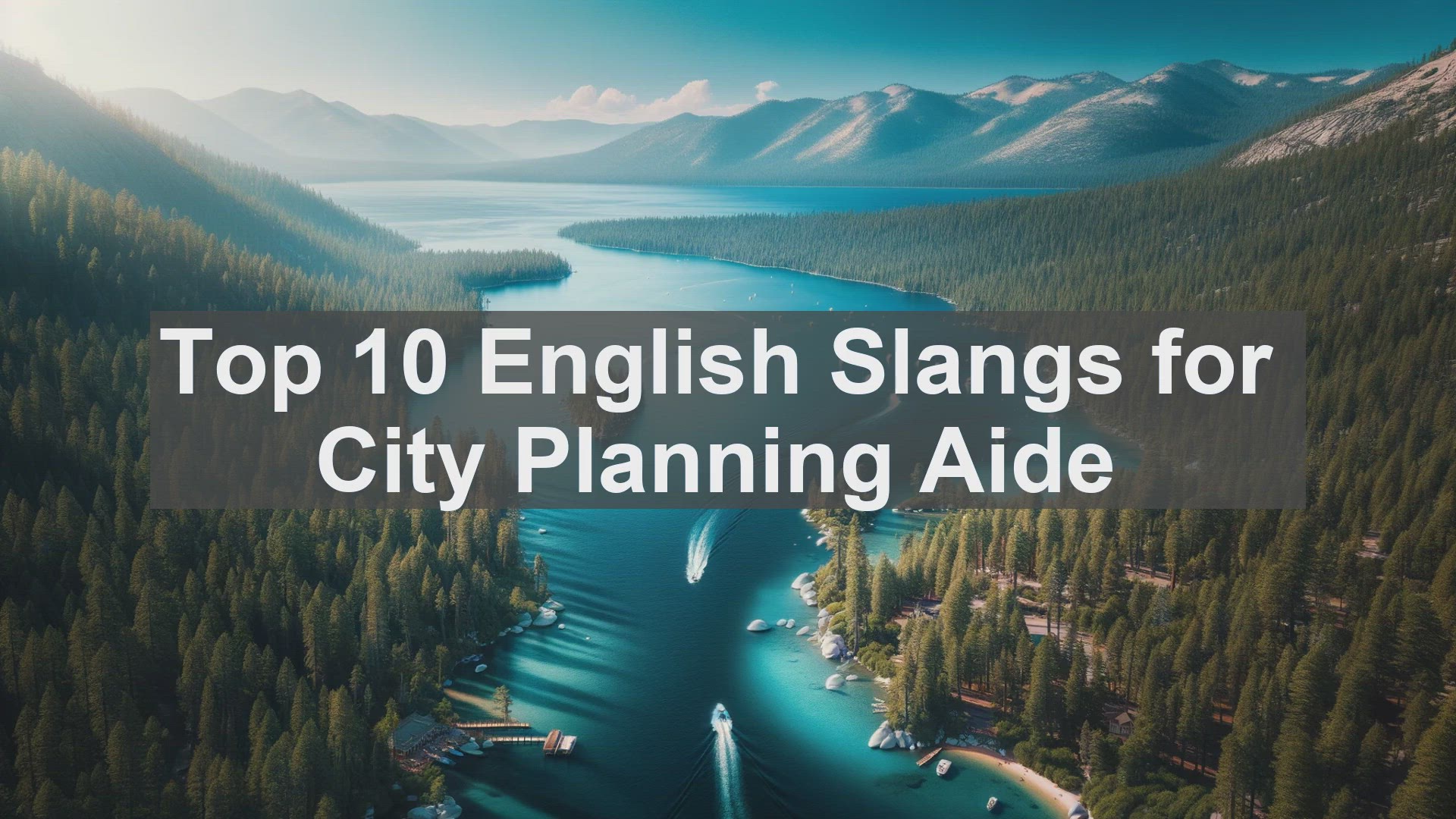 'Video thumbnail for Top 10 English Slangs for City Planning Aide'