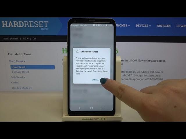 Video thumbnail for How to Enable Unknown Sources in LG Q6 – Allow App Installation