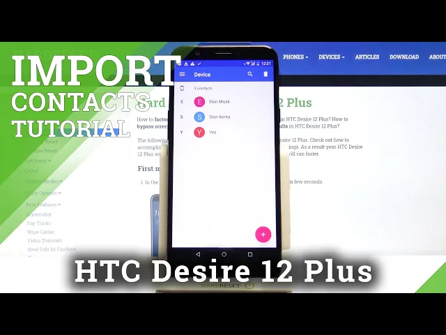 Video thumbnail for How to Copy Contacts in HTC Desire 12 Plus – Import & Export Contacts