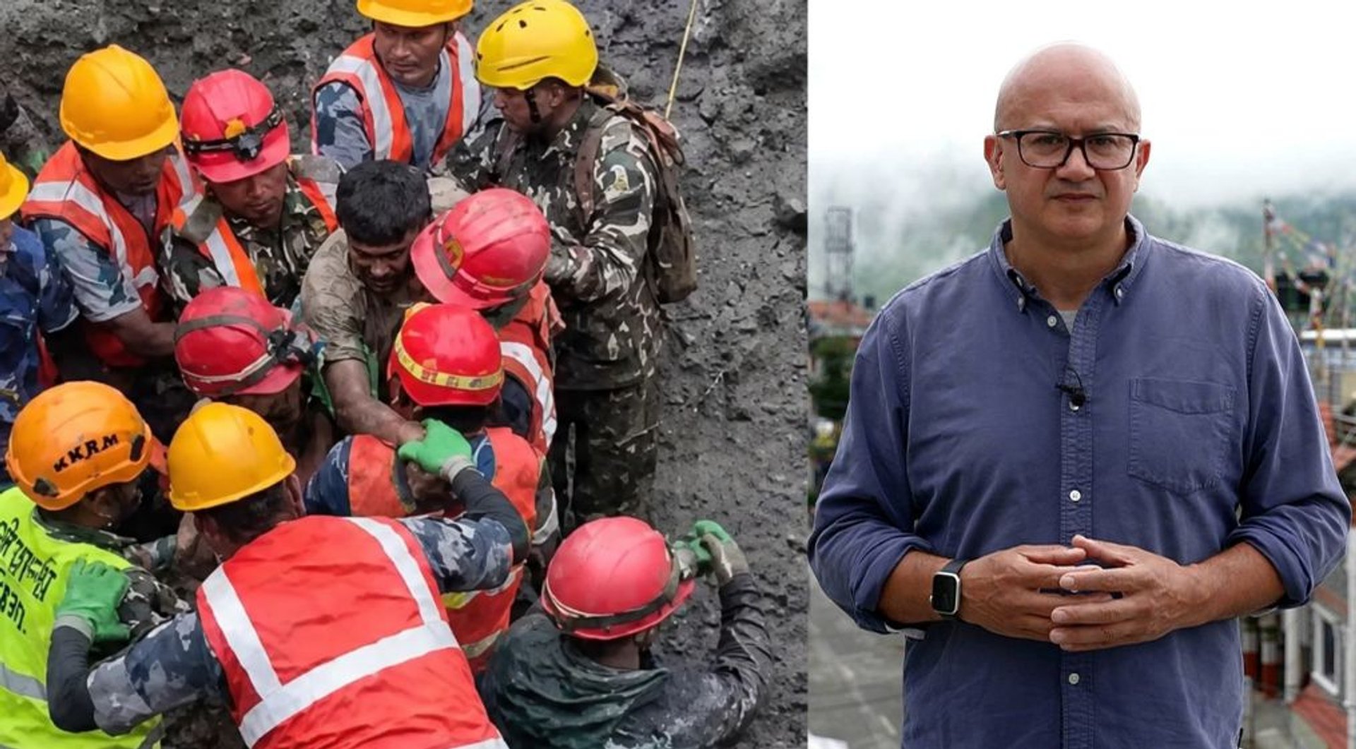 Video thumbnail for Two workers rescued alive from Nepal tunnel nine days after devastating floods